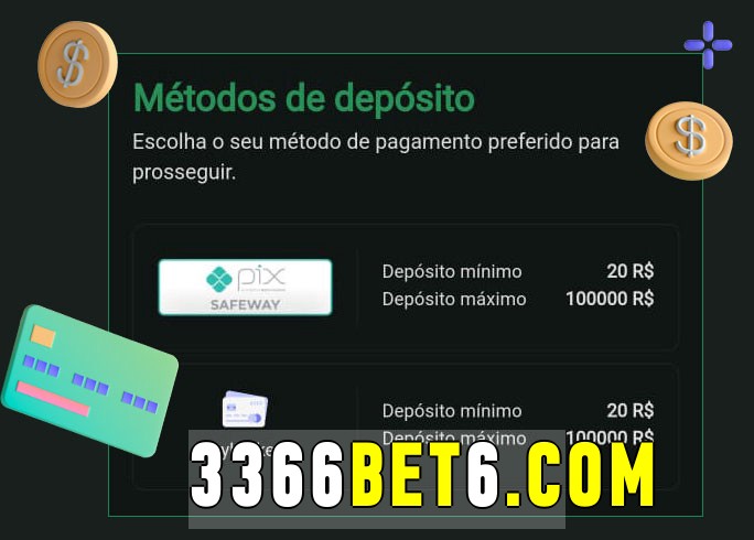 O cassino 3366bet bet oferece uma grande variedade de métodos de pagamento